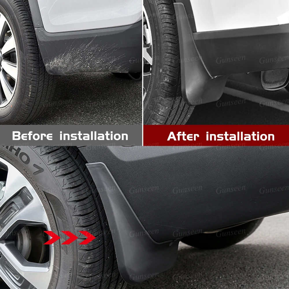 Para peugeot 5008 gt mudguards acessรณrios do carro dianteiro traseiro mudflaps protetores scuff placa auto respingo fender 2017 2020 2022 2023