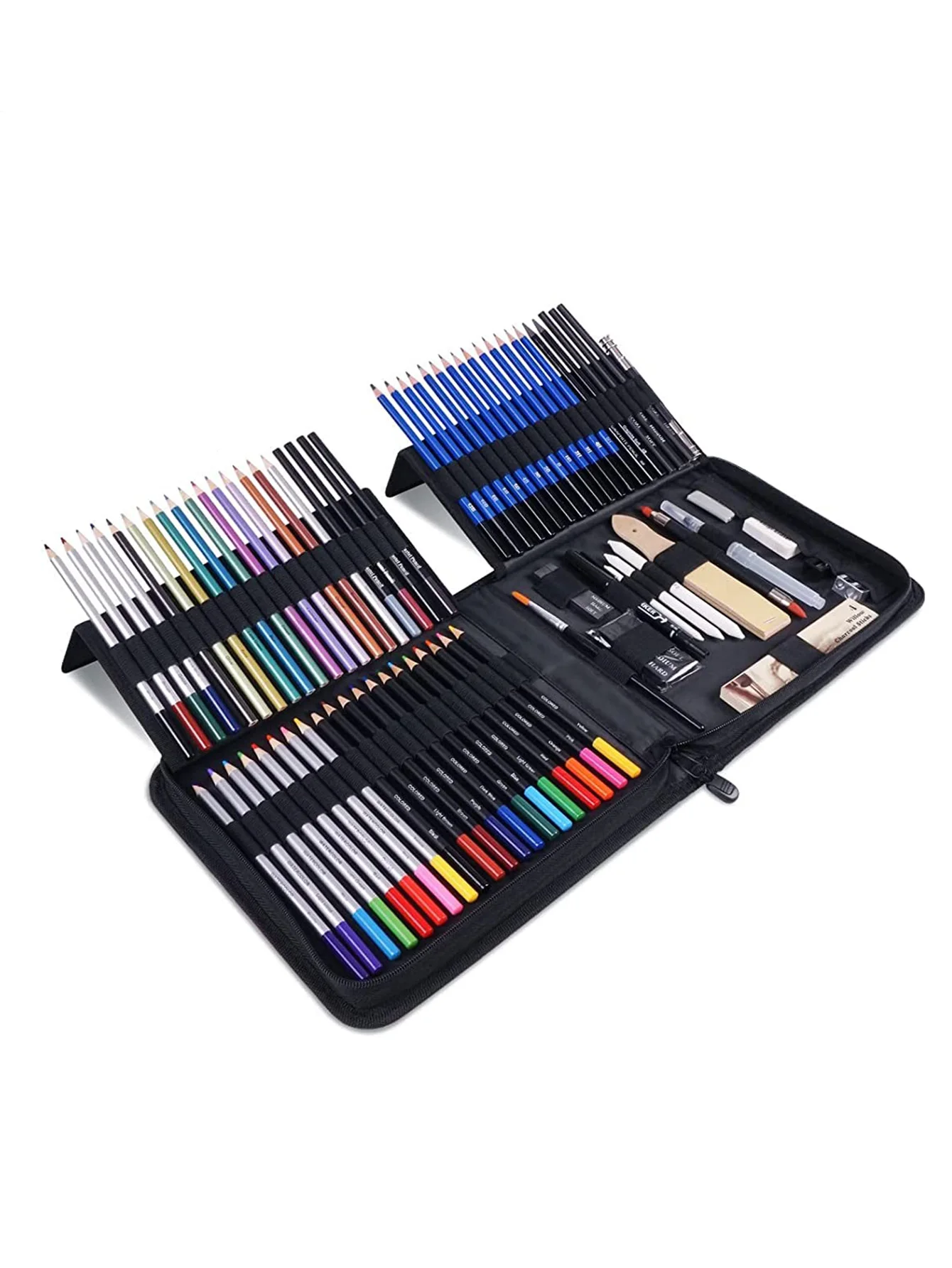 70-Pack Drawing Set, Sketching Kit, Art Supplies with A Sketch Pad  ,Colored, Graphite, Charcoal, Watercolor, Metallic Pencils - AliExpress