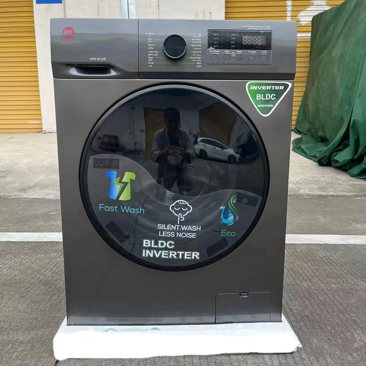 9kg Fully Automatic Washing Machine Function Single Tube Front-loaded Portable Large10kg Wash Cloth Washing Machine 3