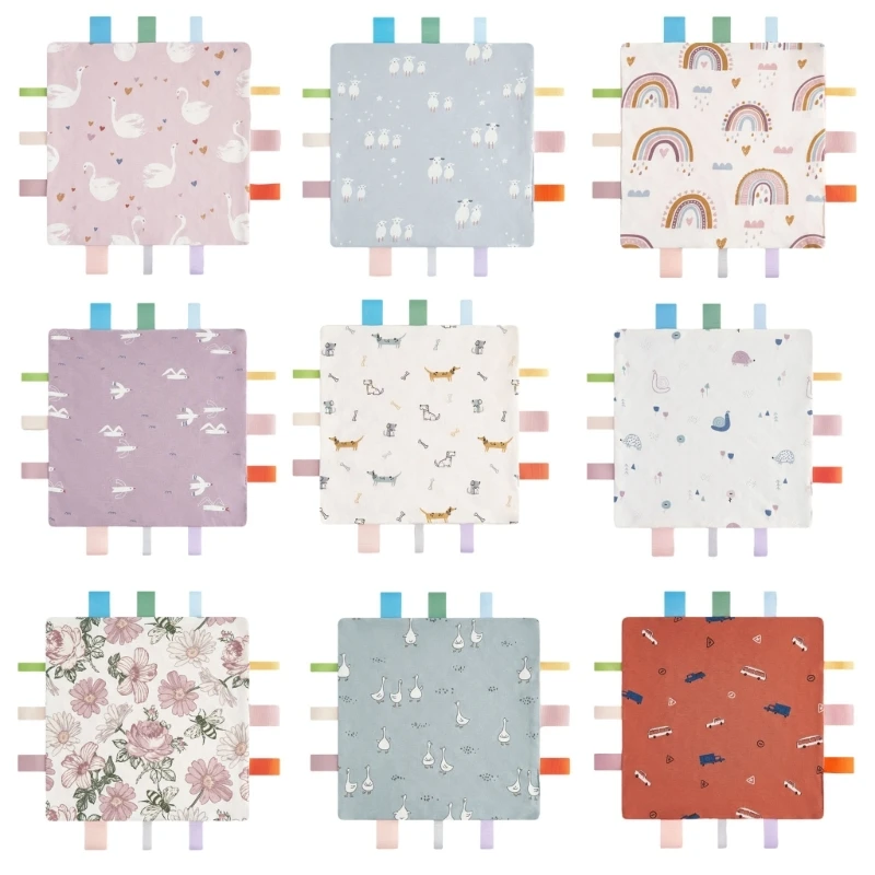 

Comfort Blanket Safe Infant Comforting Towel Convenient Blanket Baby Teether Toy for Soothing Entertaining Infants