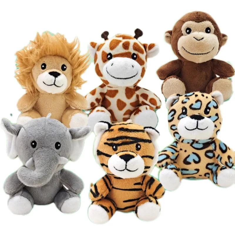 Bambini ordinano animali di peluche: Modello da colorare gratuito