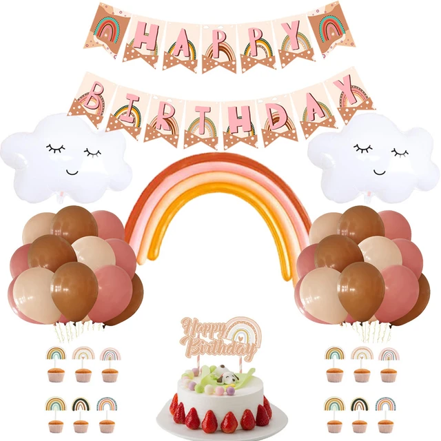 Boho Rainbow Birthday Decorations  Boho Birthday Party Decorations -  Rainbow Theme - Aliexpress