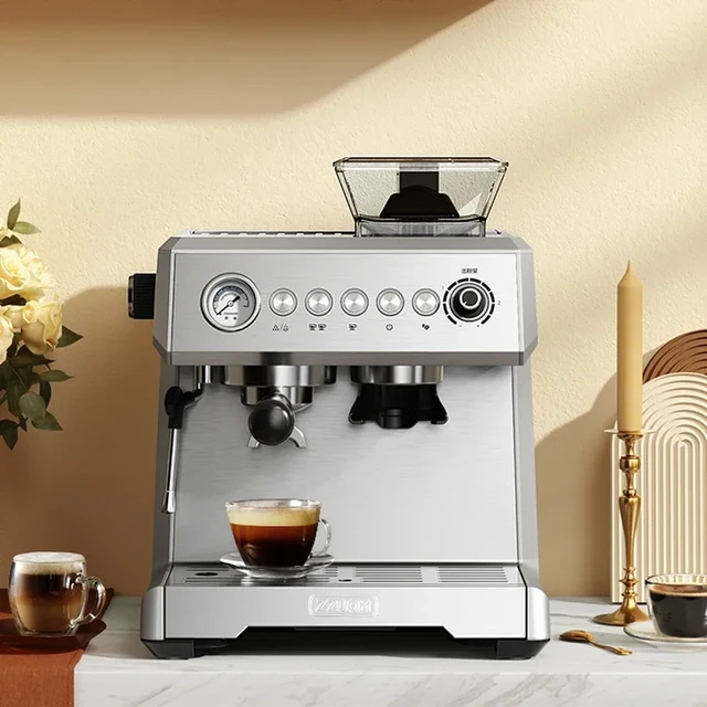 Electric Coffee Machine Commercial Coffee Maker Expresso Machine Coffee  Grinding Machine - Coffee Makers - AliExpress