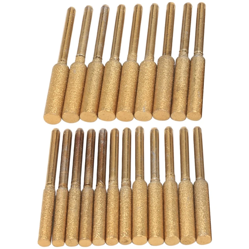 21Pcs Chainsaw Sharpener High Hardness Diamond Sharpening Wheels Chainsaw File for Chain Saw Stone Jewelry Wood