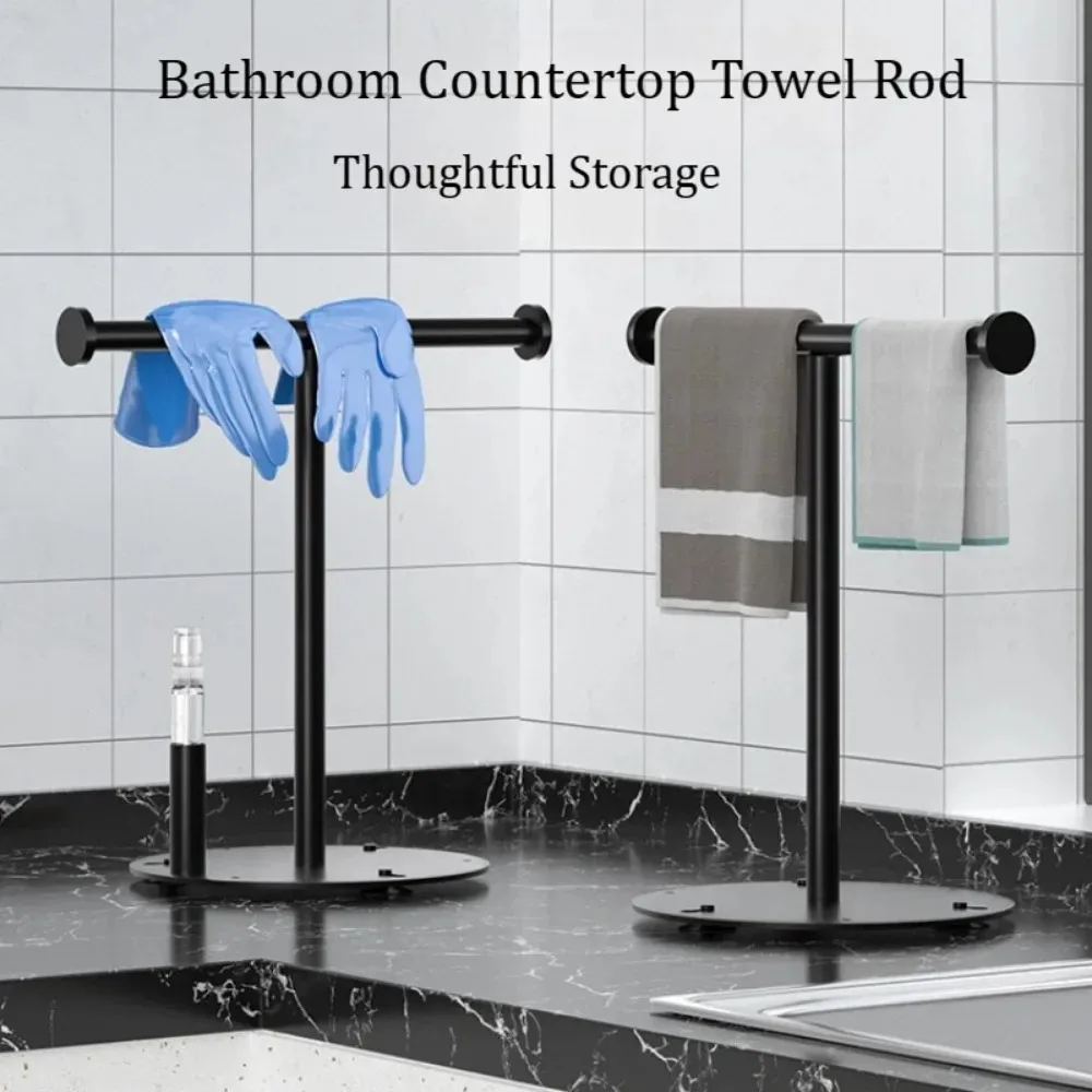 304 Stainless Steel Towel Racks Countertop Vertical Floor To Floor Towels Rod Bathrooms Toilet Tissue Rack Kitchen Hanging Rack
