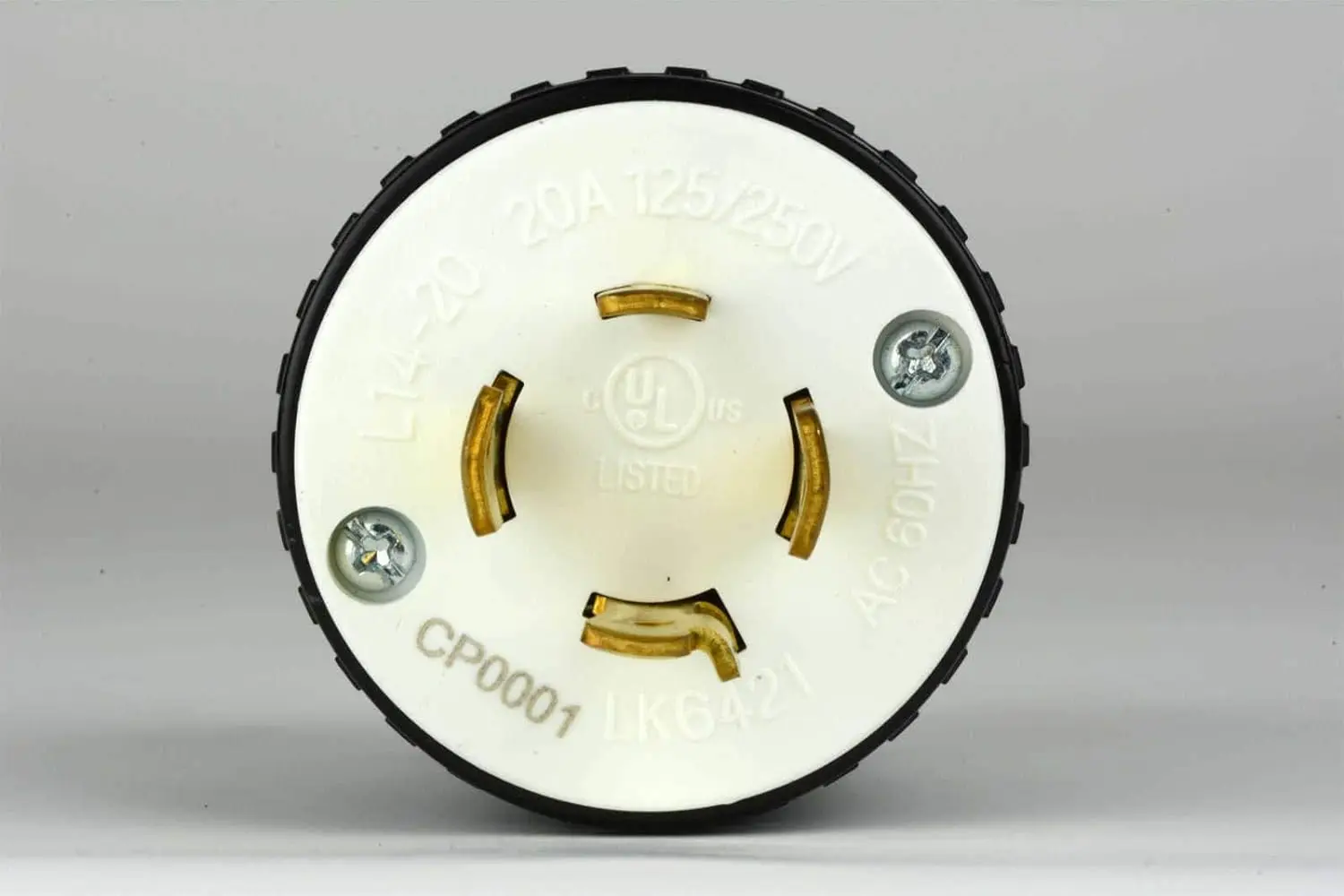 NEMA L14-20P L14-20R ÷ Ʈ, 20A, 125, 250V , UL 