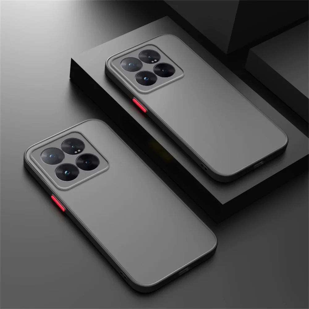 Shockproof Matte Armor Case - Clear Silicone Cover, Ultra Coque