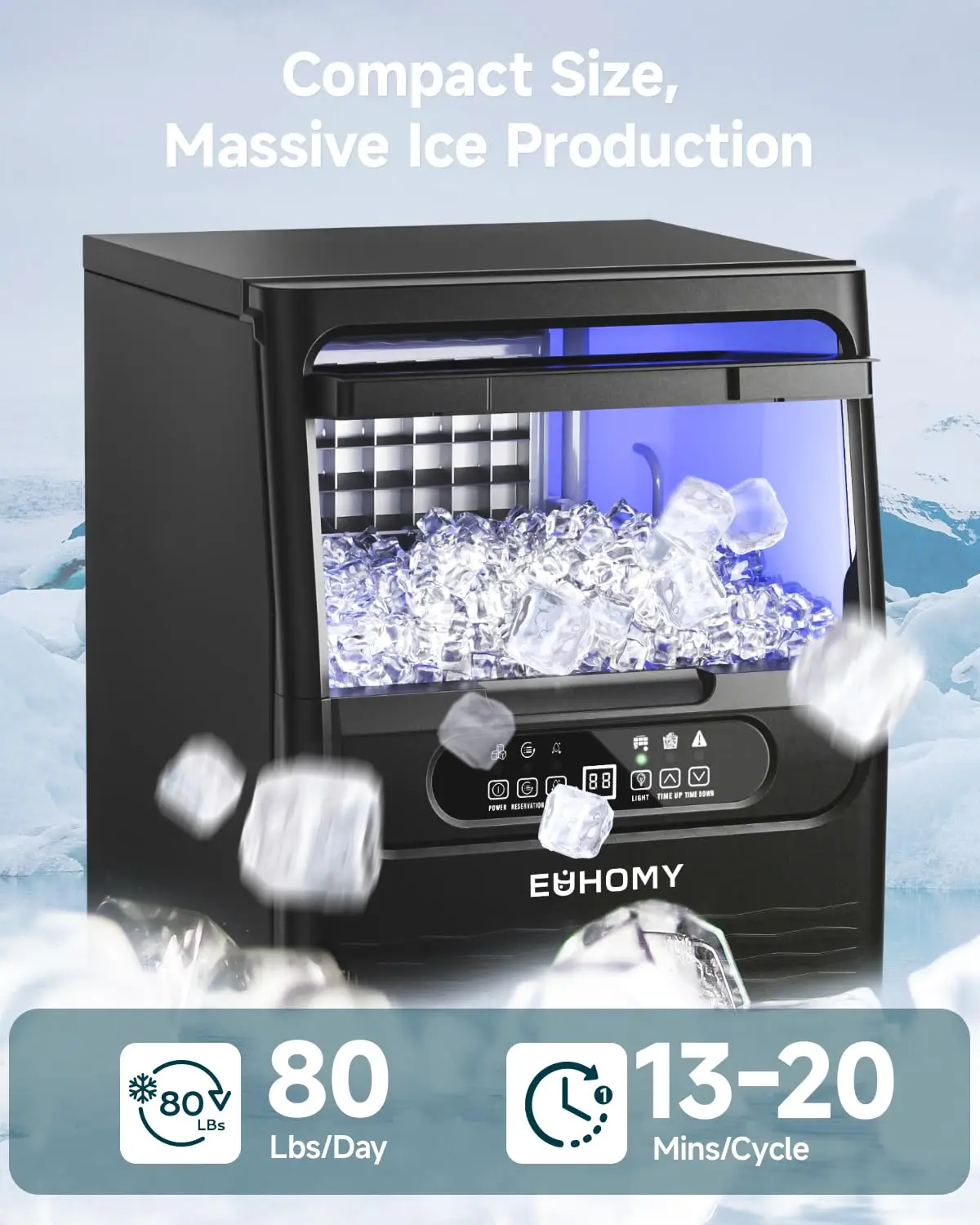 80LB Commercial Ice Maker 2