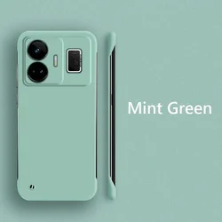 Frameless Slim Matte Hard Back Cover Case - ShockProof Skin - Realme GT Neo5 SE (Mint Green)