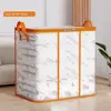Large Capacity Foldable Storage Bag Waterproof Transparent Clothes Storage Box Reusable Dust-proof PVC Quilts Storage Bag Closet 4