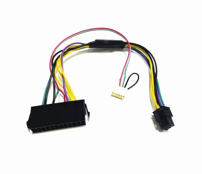 WENJUN ATX PSU 전원 공급 장치 케이블 24P  6P 6 핀 수 커넥터, HP ProDesk 600 G1 600G1 메인 보드 변환 와이어 용