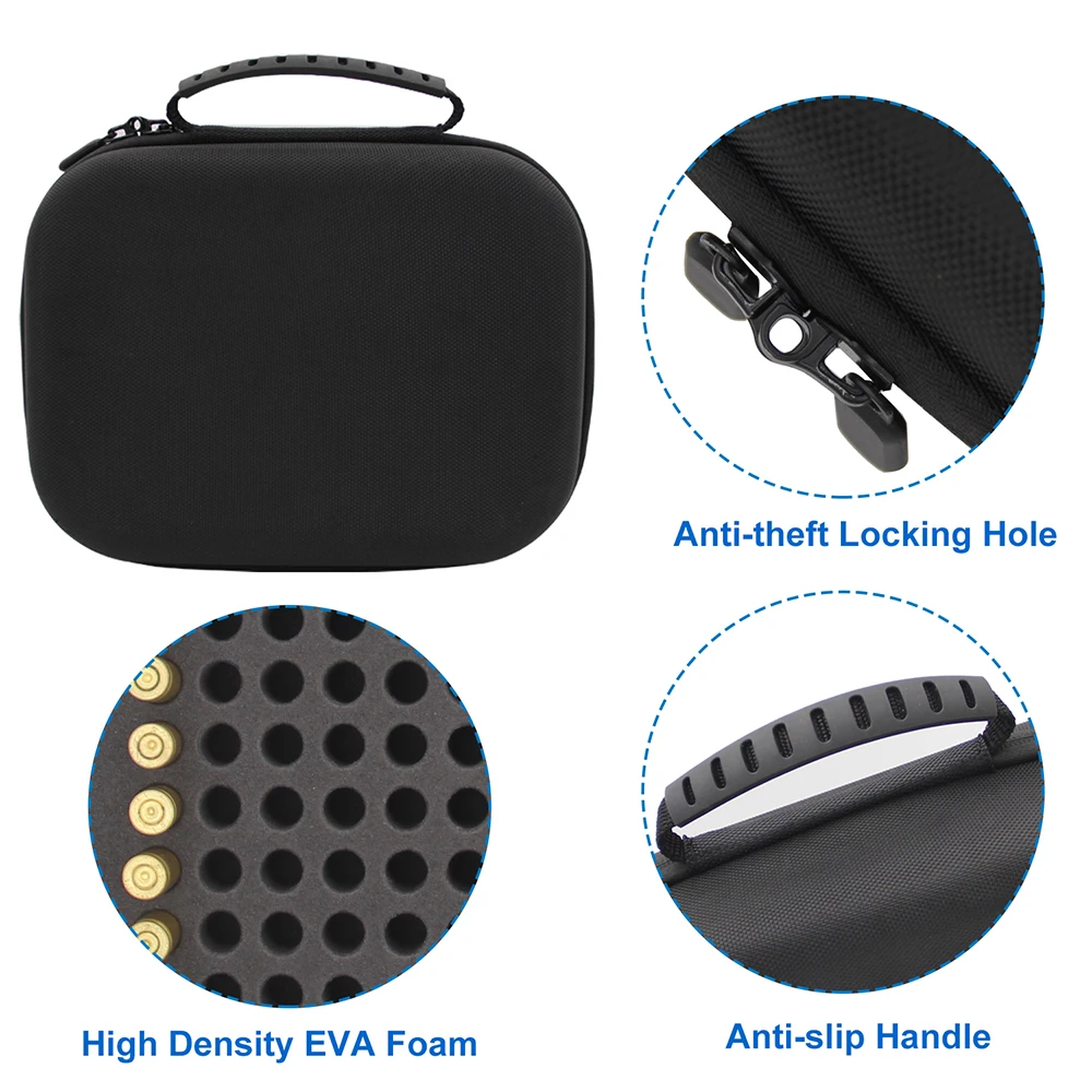 .223/5,56 9mm 12GA.22LR Box Munition Beutel Outdoor Munition Box Kugel Halter Tasche Patrone Lagerung Fall für Jagd Schießen – Detail 16