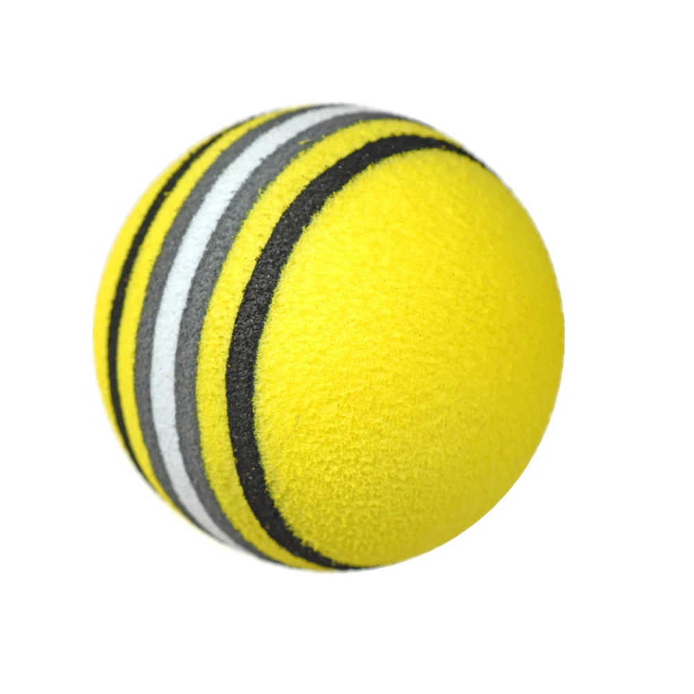 Sponge Balls Golf Balls Soft 10pcs EVA Flexible Foam Balls Golf Swing Training Rainbow Red/Blue/Yellow 42mm For Approach Shot