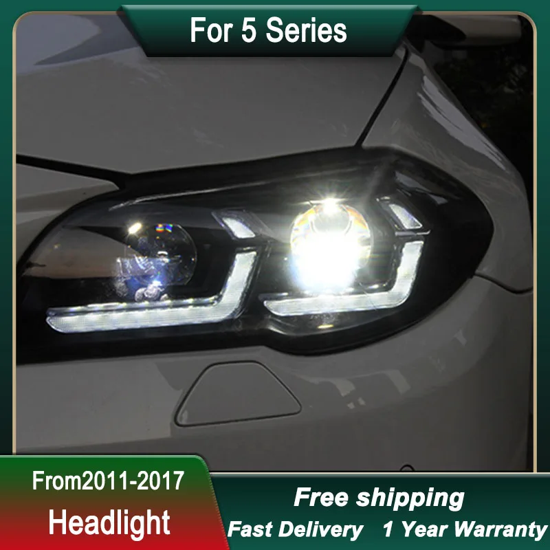 

Car Head lamp for BMW F10 F18 530 525 520 2011-2017 LED Headlight DRL Dynamic Signal Head Lamp Bi Xenon Beam Headlamp Accembly