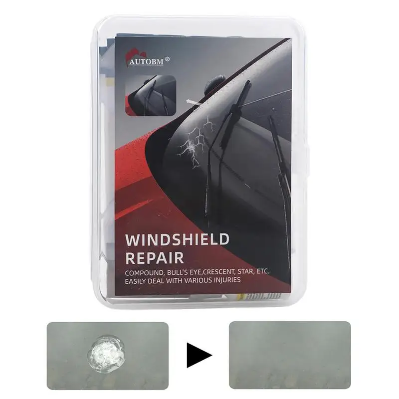 

Cracked Windshield Repair Kit Liquid Glass Kit Weatherproof Set Long Lasting Glass Repair Car Supplies For Same Refractive Index