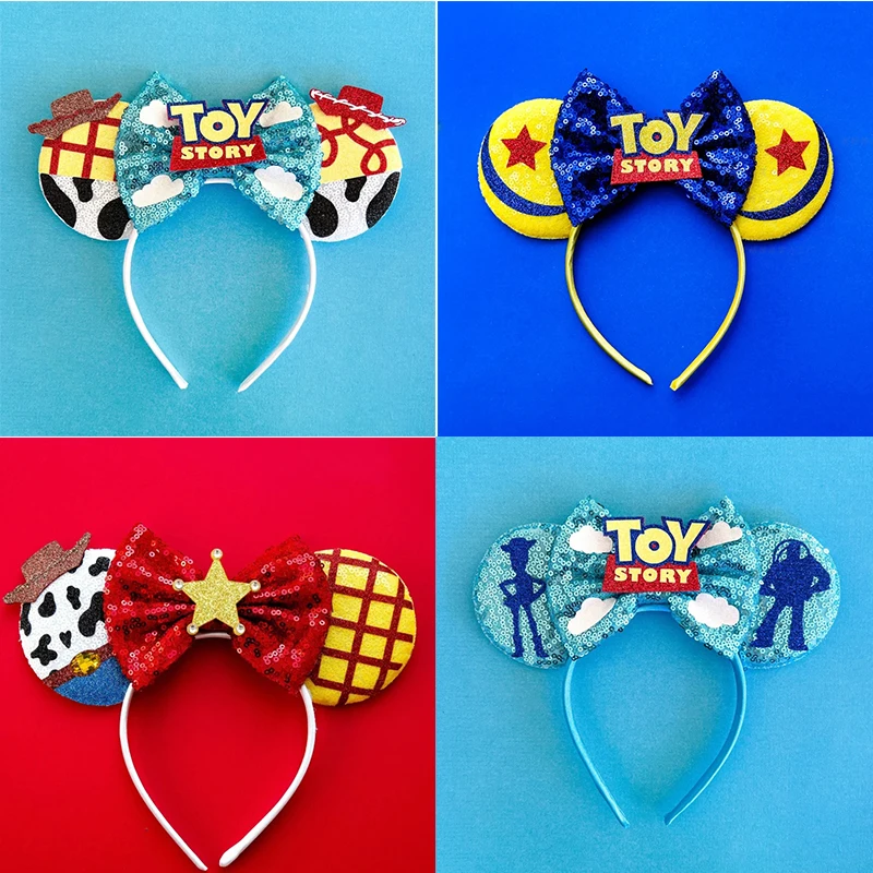 Disney Anime Toy Story Hairbands Kids Adult Carnival Woody Hair Bands Women Cosplay Alien Headwear Girls Buzz Lightyear Headwear