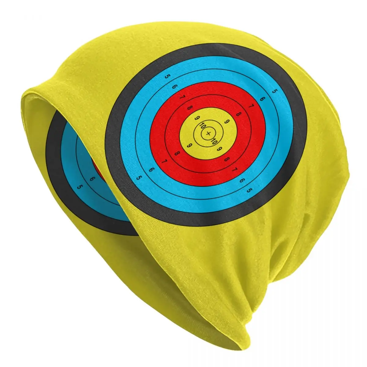

Shooting Target Skullies Beanies Caps Unisex Winter Warm Knitting Hat Adult Archery Archer Darts Bonnet Hats Outdoor Ski Cap