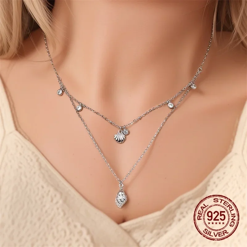 925 Sterling Silver Sun, Moon, Dragonfly, Water Drop Pendant Necklace for Women Wedding Engagement Girlfriend Wife Birthday Gift pendant necklace silver necklace silver pendant