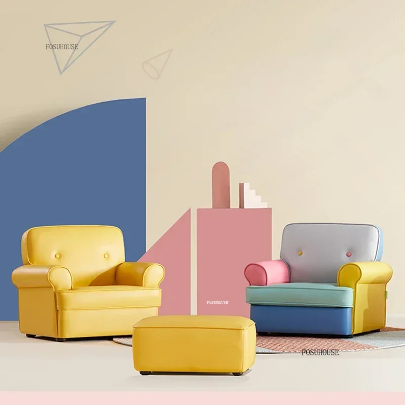 Nordic Backrest Children's Sofas Baby Reading Corner Small Sofa Boy Girl Creative Cartoon Baby Seats Modern Children Furniture Z