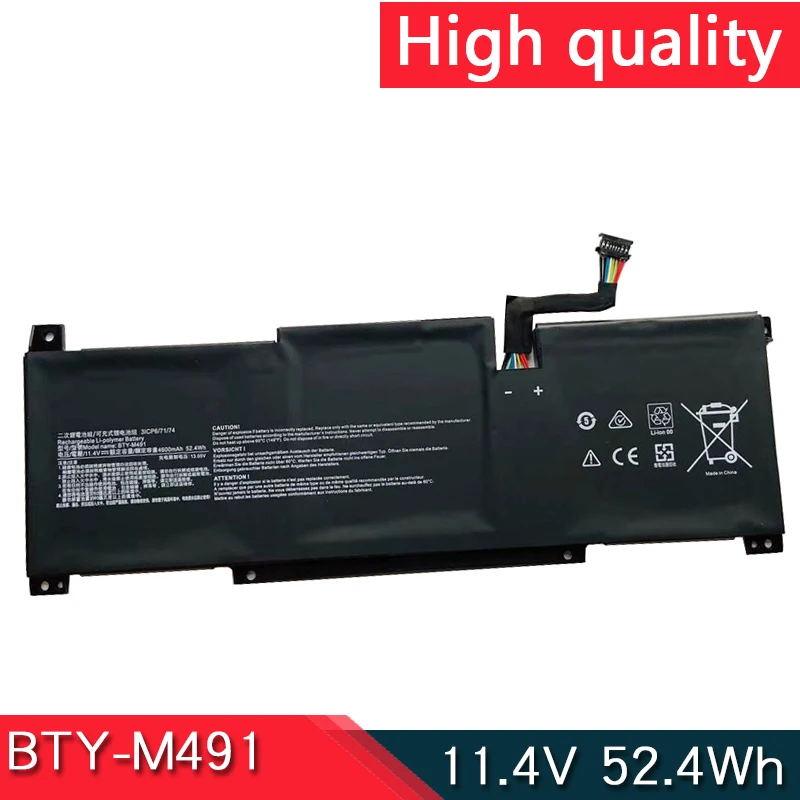 

BTY-M491 Laptop Battery For MSI Modern 15 A10RB A10M A10RAS A10RD A11M A11SB A4MW A4M Summit B15 Stealth 15M MS-1551 1552 155K