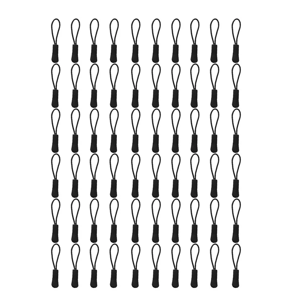 60Pcs 지퍼 손잡이 여행 가방, 배낭, 재킷, 코트, 스포츠웨어, DIY 바느질 수리 가방, 텐트용 고강도 플라스틱 지퍼 손잡이
