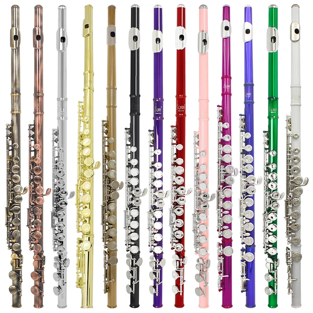 Transverse Flute 16 Closed Holes C Key with E key