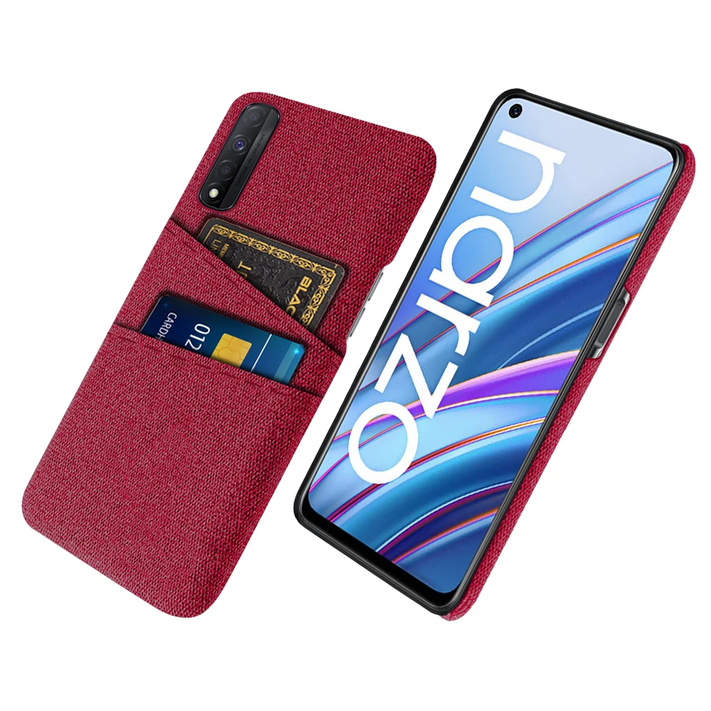 Luxury Fabric Dual Card Phone Cover