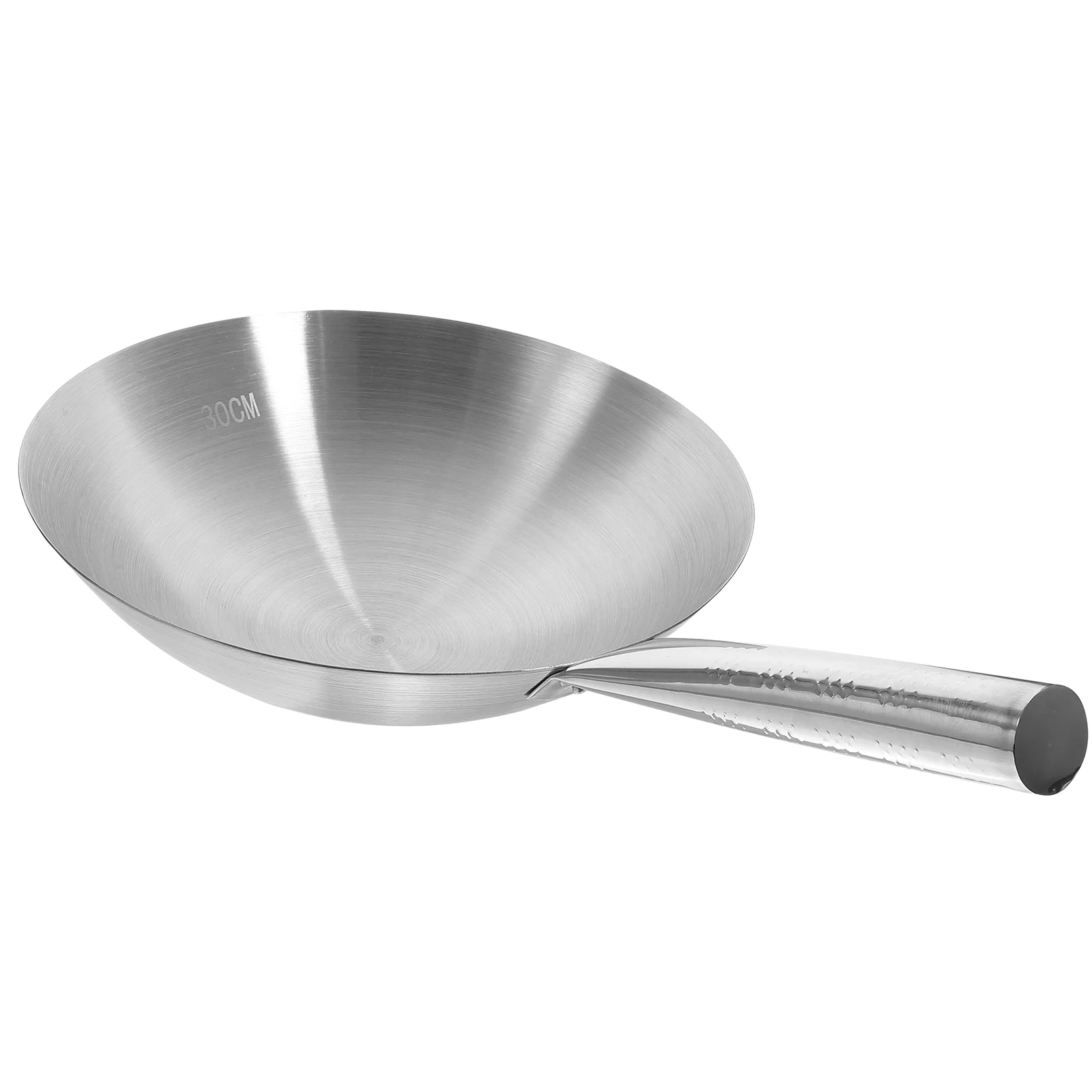 

Restaurant Frying Pan Traditional Wok No Coating Wok Stainless Steel Wok No-stick Pan Household Frying Pan No Coating Frying Pan