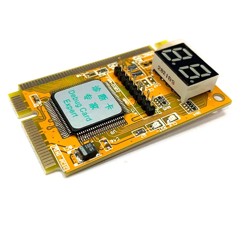 Description Picture 3 of itemMini PCI PCI-E Debug Card Expert Fault Diagnostic 2-Digit Laptop Computer Motherboard Post Tester PCI Express PC Analysis Card
