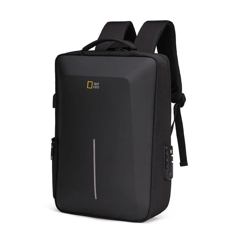 

NG Anti Theft lock Backpack Laptop Bag Waterproof USB Charging 15.6 inch Daypack Mochila EVA Impact protection