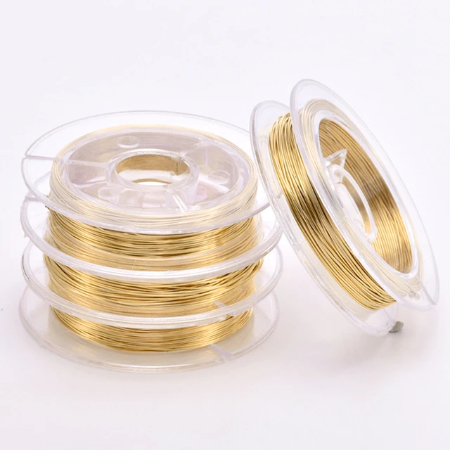 DIY Jewelry Making Wire 0.4MM Stainless Steel Wire Beading Rope Cord Gold  Silver Thread String For Bracelet Crafts Findings - AliExpress