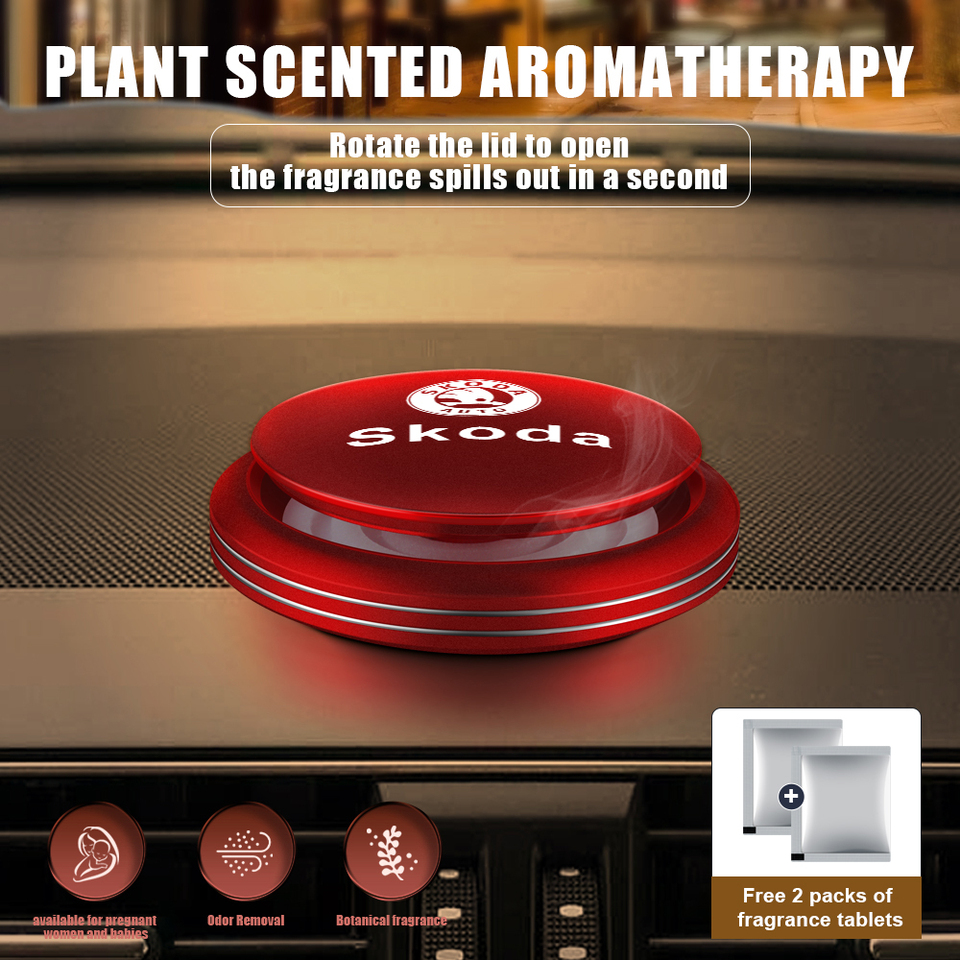 Car Perfume Dashboard Air Freshener Aromatherapy Instrument Diffuser For Skoda Rapid Scala Kodiaq Fabia Kamiq Karoq Octavia 3 5