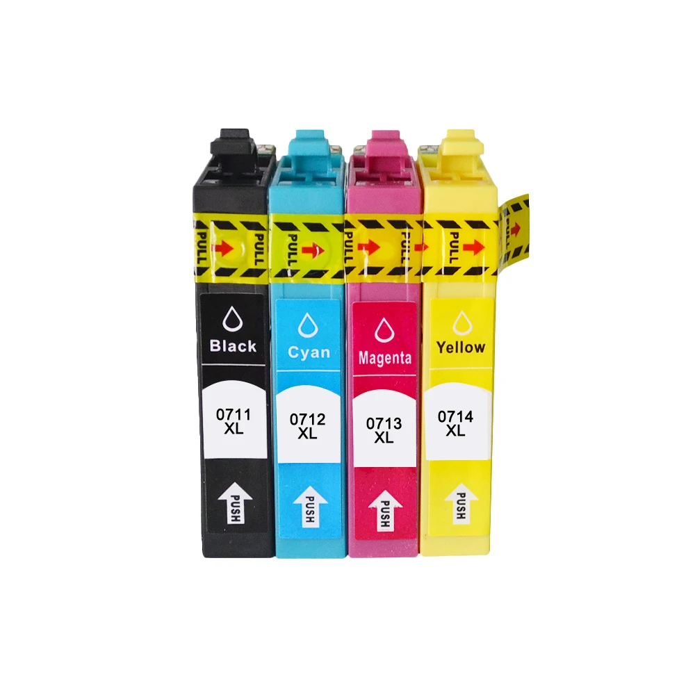 Cartucho de Tinta T0711 para a Caneta Epson Sx110 Sx215 Sx218 Sx400 Sx405 Sx410 Sx415 Sx510w Sx515w Dx7400 - Imagem 6
