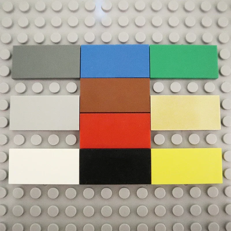 50PCS MOC Assemble Particles 87079 Size 2x4 Bricks Flat Tile Smooth 2*4 Building Blocks DIY Educational Creative Toy for Kids 6