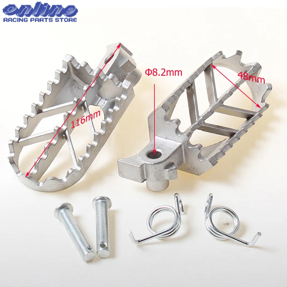 Motorcycle Footrests Foot Pegs Pedals Steel Front for Honda XR50R CRF50 CRF70 CRF80 CRF100F CRF XR 50 70 motorcycle accessories motorcycle footrests motorcycle foot pedals