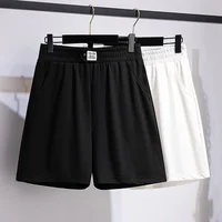 150Kg Plus Size Women's Hip 150 Summer Loose High Waist Casual Shorts Black White 4XL 5XL 6XL 7XL 8XL 9XL