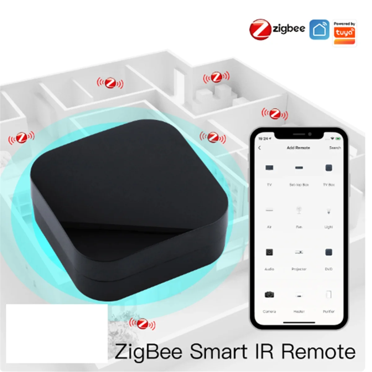최신 UFO-R11 ZigBee 에어컨 TV IR 원격 Alexa Google 홈 범용 적외선 원격 컨트롤러 Tuya로 구동
