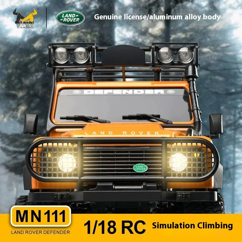 MN Mn111 KIT RTR 1/18 Rc Car 3 Speeds Full Scale Remote Control Metal Shock Absorption Climbing Cars Lamp Clusters 4