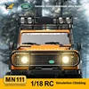 MN Mn111 KIT RTR 1/18 Rc Car 3 Speeds Full Scale Remote Control Metal Shock Absorption Climbing Cars Lamp Clusters 4