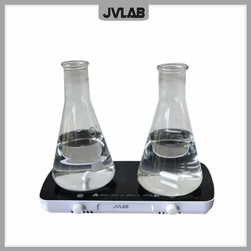 Ultra-flat Compact Magnetic Stirrer 2 Position Magnetic Stirrer Max.capacity 1L*2 Laboratory Mixer Adjust Speed 0-4000rpm MS-J2 magnetic stirrer