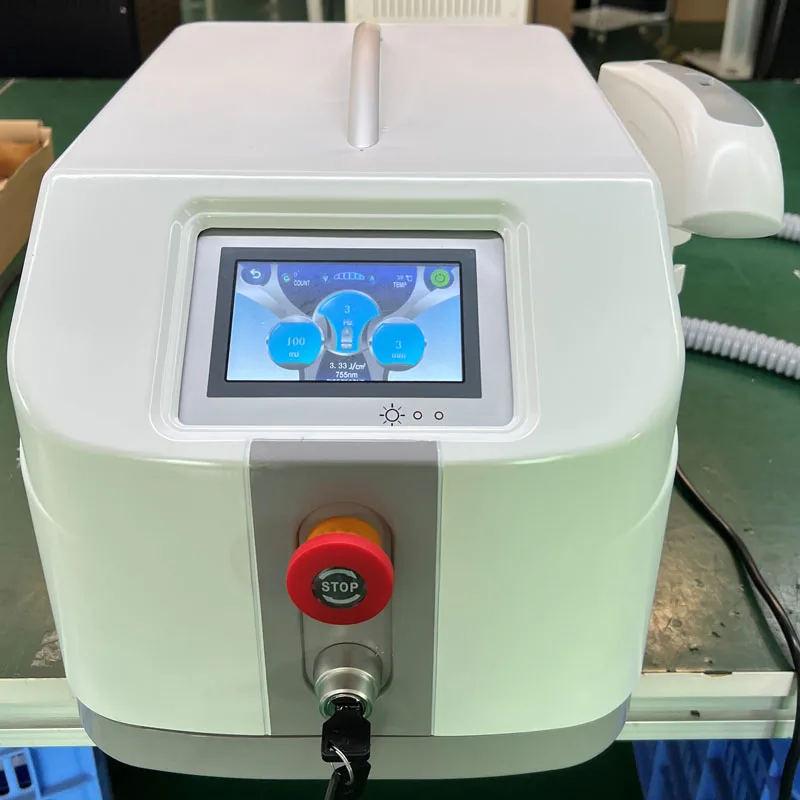 Nd Yag Q Laser comutado, Laser tatuagem remoção, Dispositivo carbono, Mini