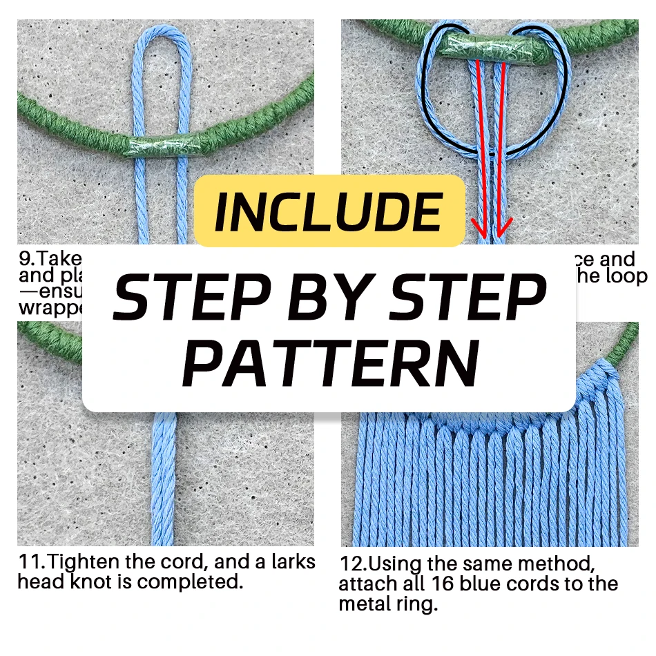 Boho Hanging Basket Weaving Kit 3