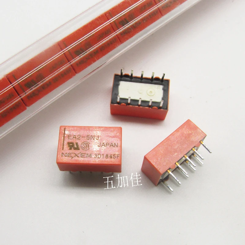 10PCS/EA2-5NJ 5V Japanese made DIP-10 direct insertion 10 pin DC electromagnetic low signal relay