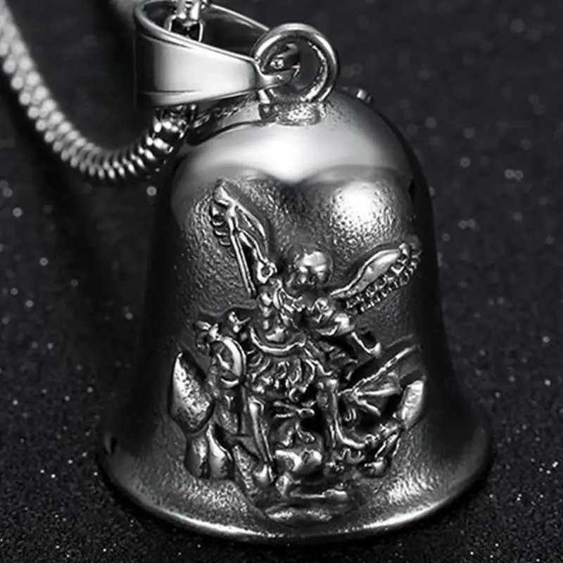 Angel Bell Small Lucky Bell Exorcism Bells for Motorcycles Safe Driving Pendant Widgets Accessories Biker Bells for Men Women