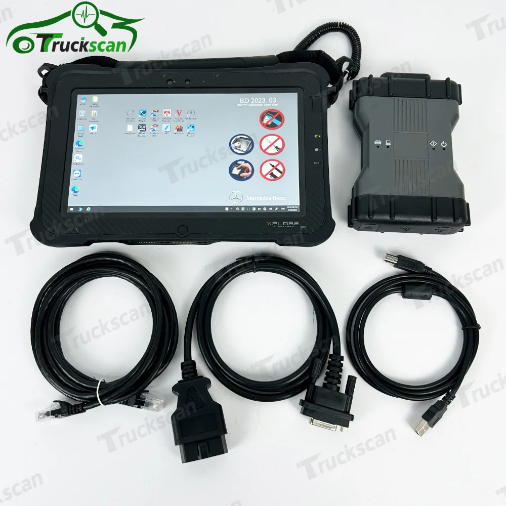 Doip Wifi Mb Star C6 Sd Connect Con I5 Xplore Tablet Con Software Ssd C6 Multiplexer Diagnostic Tool