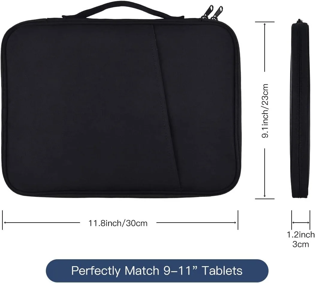 3-IN-1 Smart Cover Set with QWERTY Bluetooth Keyboard and Portable Sleeve Pouch