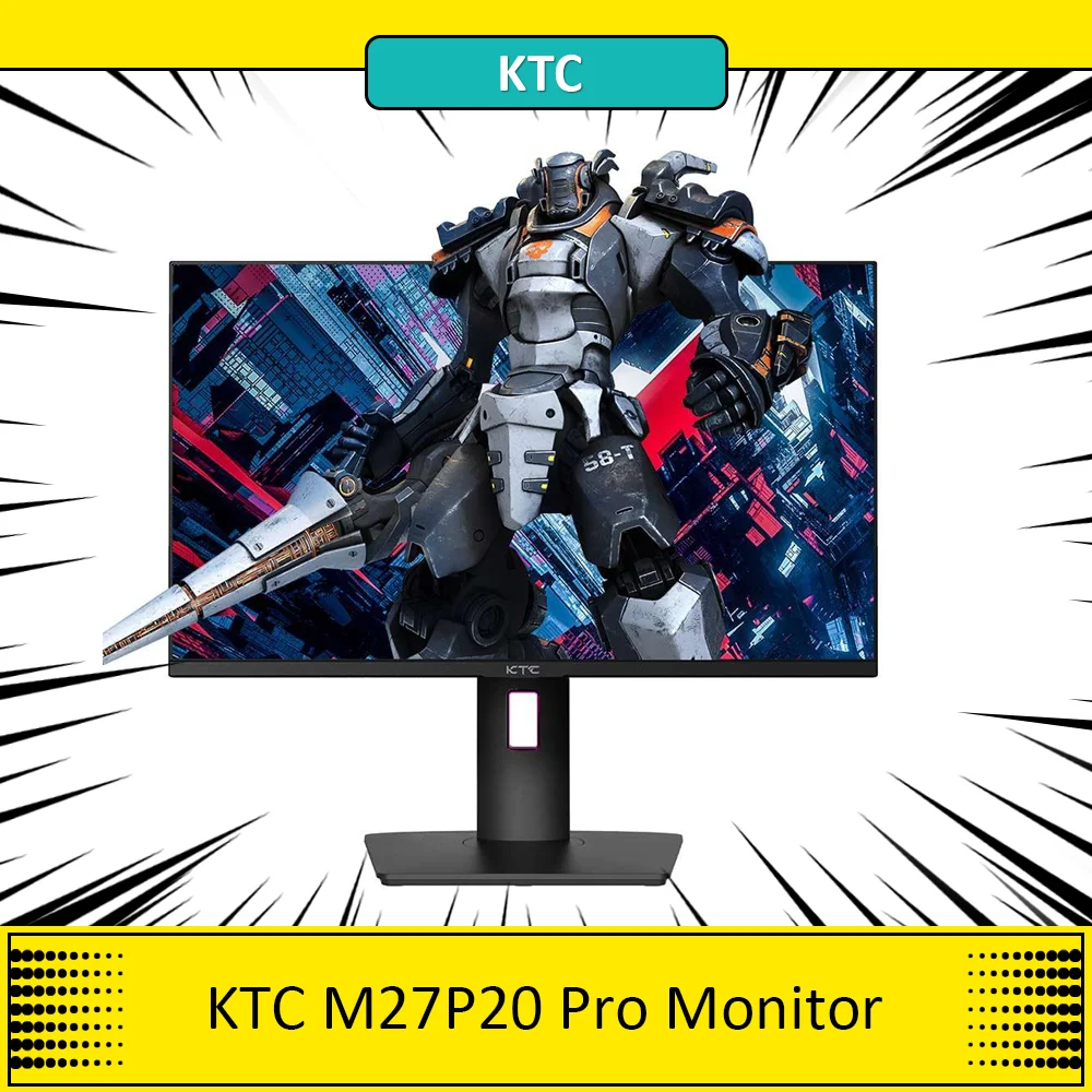 Ktc M27P20 Pro Mini-Led Monitor Da Gioco 27 Pollici 3840X2160 Uhd Hdr 1000 160Hz 4K Auo Fast Ips Panel 2Ms Rt Hdmi2.1 Dp1.4 Type-C