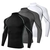 Men Running T shirt Quick Dry Bodybuilding Sport Shirt Long Sleeve Compression Top Fitness Tight Rashgard Gym T-Shirt Men 1