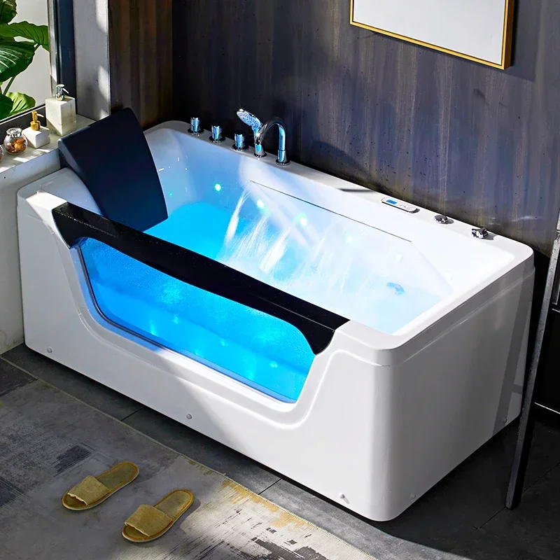 Bathtub home adult intelligent constant temperature heating massage magic bubble taste high-end new bath waterfall bath 3