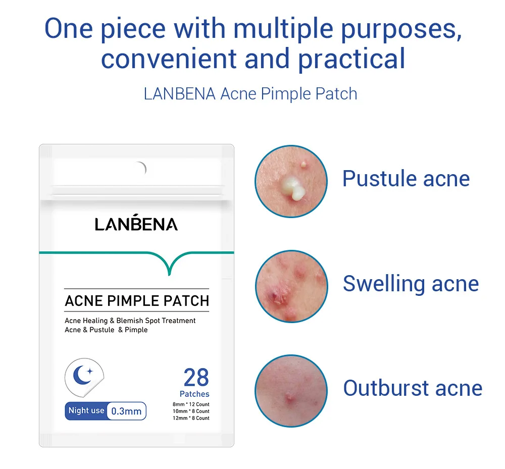 Description Picture 6 of itemLANBENA Invisible Acne Pimple Patch Face Mask Acne Pimple Blemish Removal Stickers Acne Treatment Master Daily / Night Use